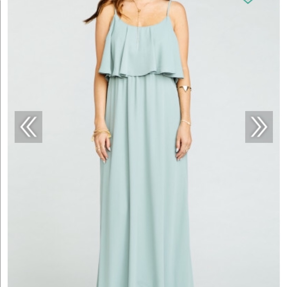 Show me your mumu CAITLIN RUFFLE MAXI DRESs